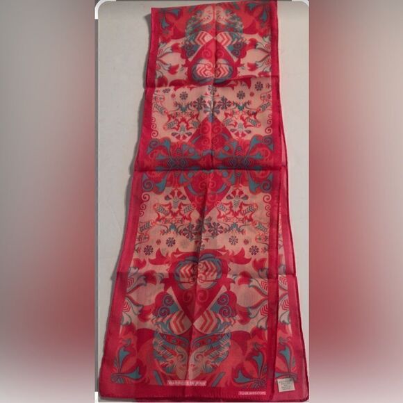 FORD Warriors In Pink Breast Cancer Boho Scarf 2016 Colorful Teal Fordcares - Picture 1 of 2